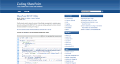 Desktop Screenshot of codingsharepoint.com